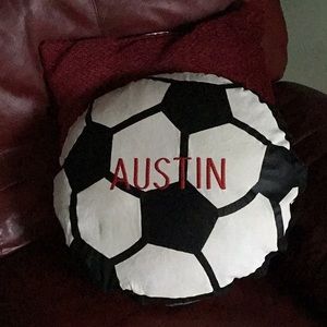 Soccer ball pillow